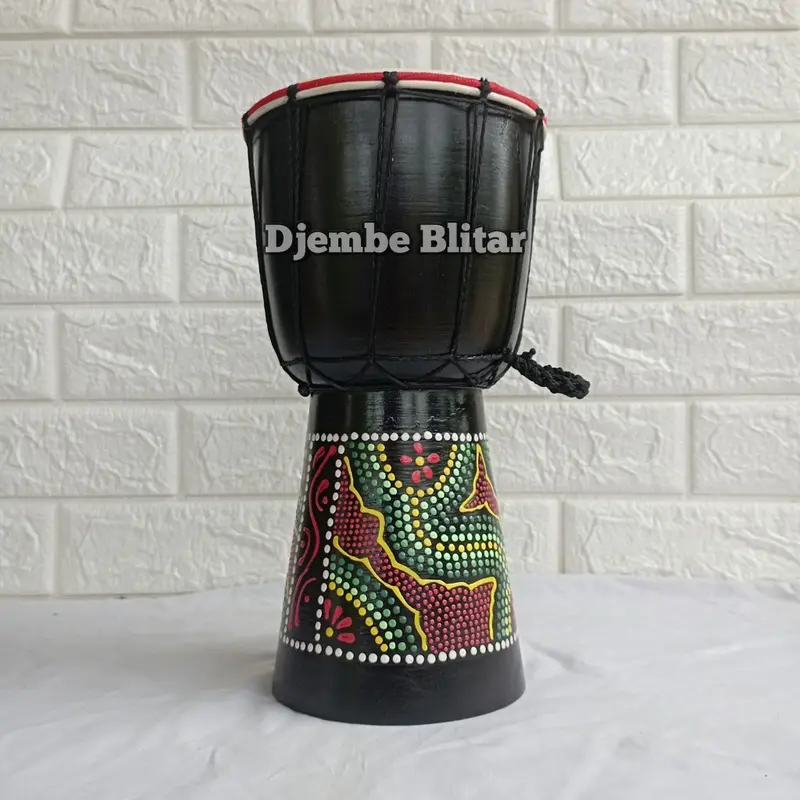 Kendang Jimbe Anak Termurah 30 Cm Alat Musik Tradisional Djimbe Gendang Terbang Mainan Anak Tradisional Edukasi Mini Mainan Kayu Souvenir 3