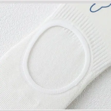 Tất trắng cổ thấp, vớ lười cotton trắng hình động vật dễ thương phong cách Hàn Quốc cho nữ LinLin’s Room 4