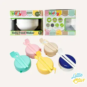 Kiddy Food Maker 7in1 Paket Penghalus Makanan Bayi Newborn Baby Feeding Set Peralatan Makan Mpasi Strainer Grinding Bowl Masher