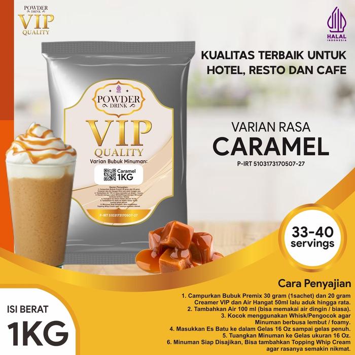 Jual Bubuk Minuman Kualitas VIP Rasa Caramel 1 Kg Caramel Bubuk Minuman ...