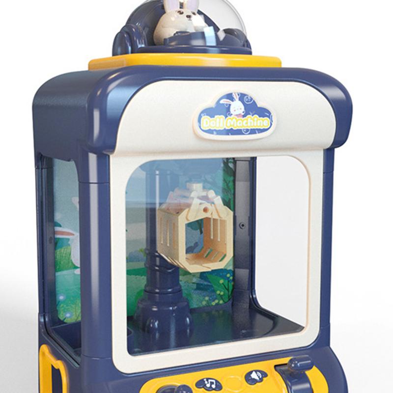 Segiyi Mini Arcade Machine Hand-eye Coordination Toy Mini Claw Machine with 20 Toys Electronic Arcade Game for Kids Candy Grabber Prize Dispenser Toy Fun Vending Machine 3