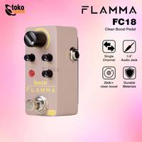 Gambar FLAMMA FC18 FC-18 CLEAN BOOST 20db+ Clean Boost with ±15db 2 Band EQ dari Tokosound Proaudio Kota Administrasi Jakarta Barat 1 Tokopedia