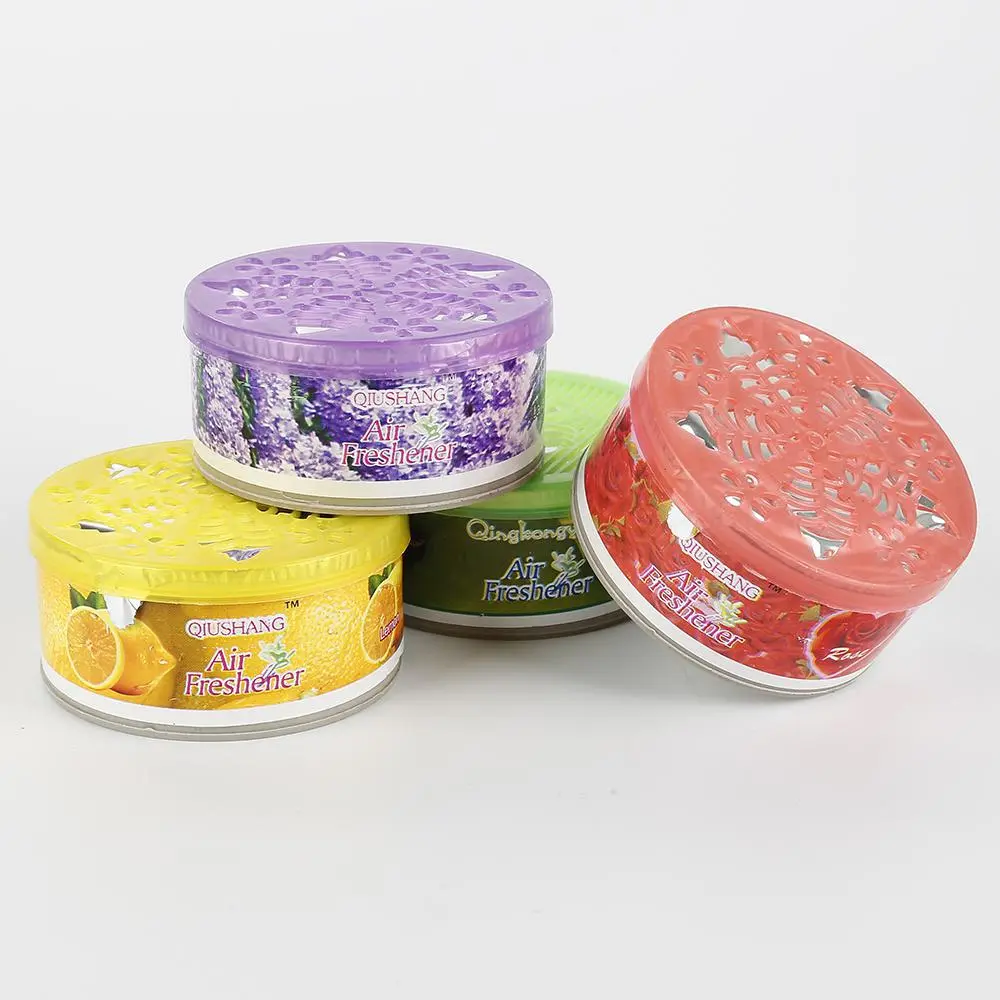 (Buy five, get one free) 4 Various Flavors Solid Indoor Car Home Solid Deodorizing Scent Air Freshener Fragrance Car Perfume Car Decoration Scented Aroma