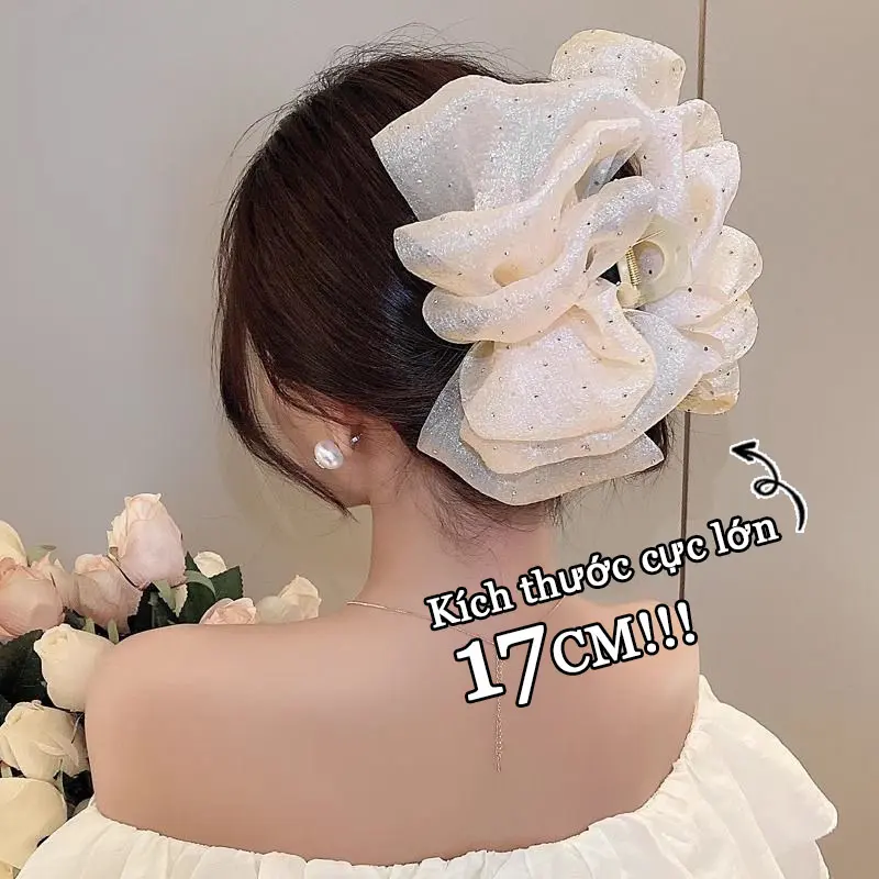 kẹp tóc kẹp tóc đẹp sang chảnh Kẹp Tóc Lớn 17cm Kết Cấu Mịn Thời Trang Phong Cách Hàn Quốc Kẹp Tóc Đuôi Cá Dài  Dành Cho Nữ  phụ kiện tóc nữ cực xinh hair  tie nơ kẹp tóc tiểu thư phụ kiện đi biển kẹp lưới 3