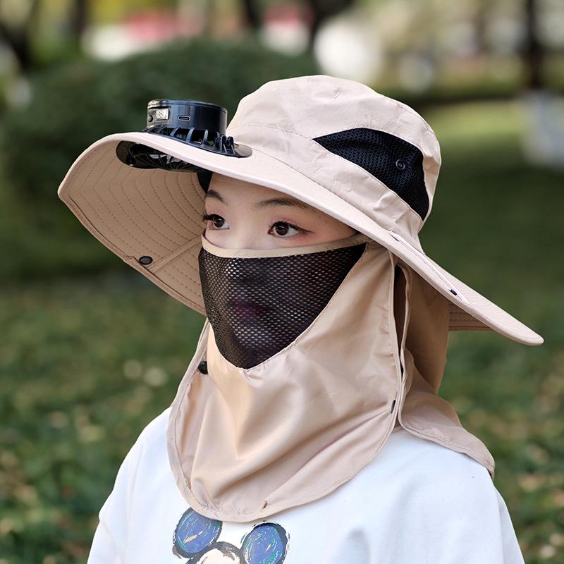 Mũ Có Quạt, Dành Cho Nam Và Nữ, Mũ Quạt Câu Cá, Sạc Năng Lượng Mặt Trời, Thích Hợp Cho Mùa Hè, Che Nắng Ngoài Trời, Mũ Chống Nắng 3