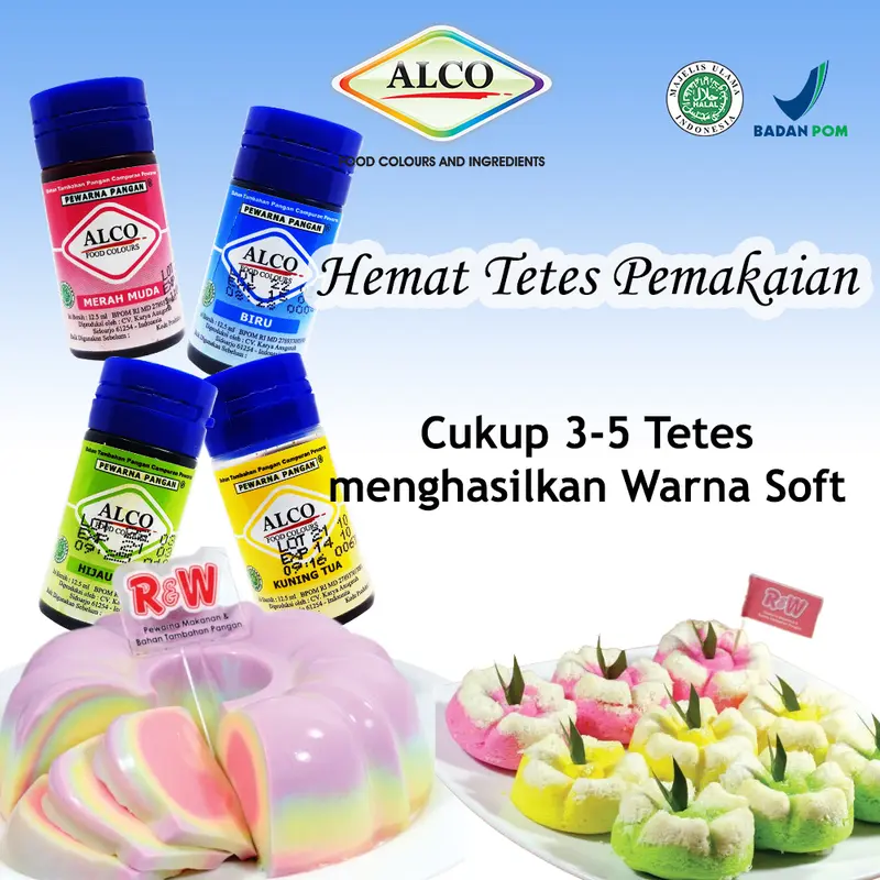 Pewarna Makanan Kue ALCO 12,5 ml 2