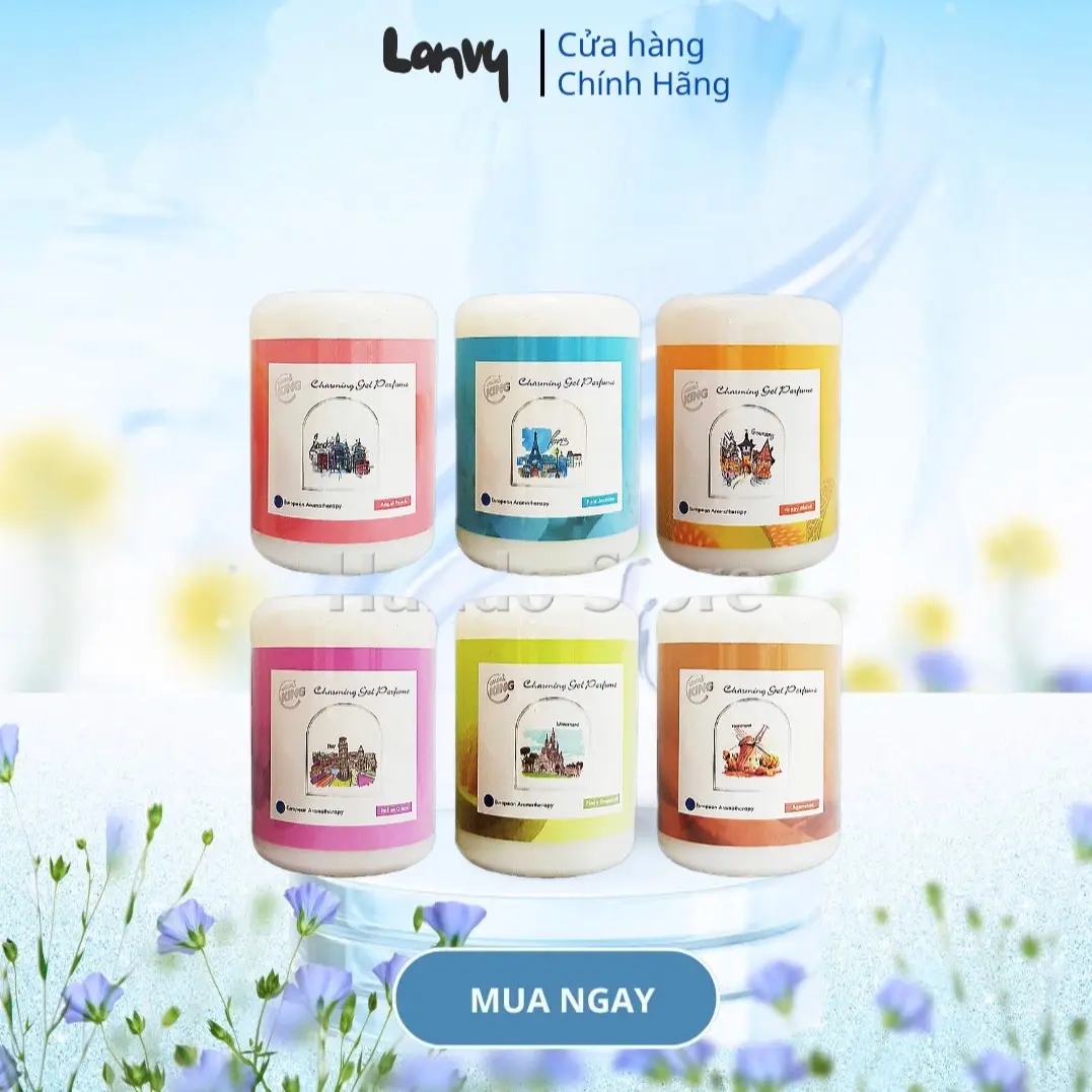 [Lanvy] Sáp thơm phòng khử mùi charming gel Goldenking 240g - Dầu Thơm Phòng, Dầu Thơm