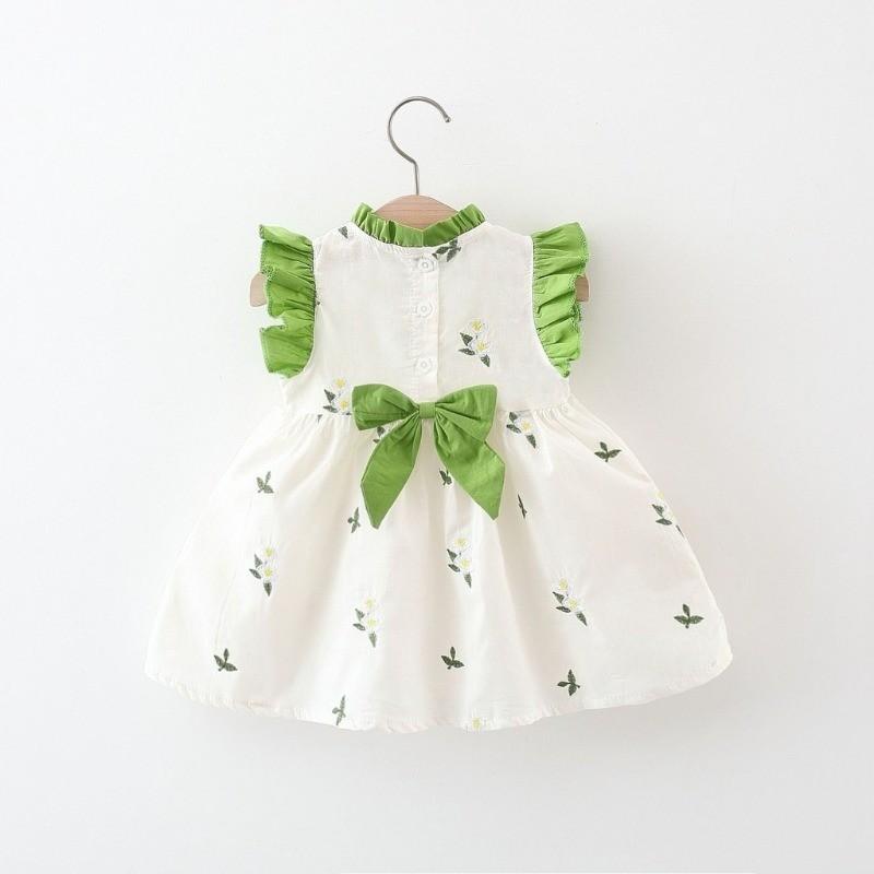 Product Introduction of Baby Girls' Spring and Summer Cotton Princess Skirt Fragmented Flower Thin Skirt 12