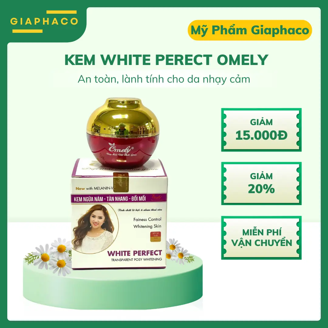 Kem White Perect Omely Phục Hồi Làn Da Giúp Da Cấp Ẩm An Toàn Sử Dụng