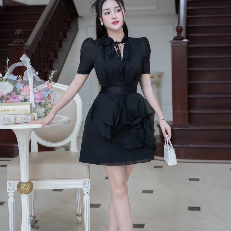 Lali_váy tácta phối tơ chân cuốn hoa sang chảnh_Ll071 5