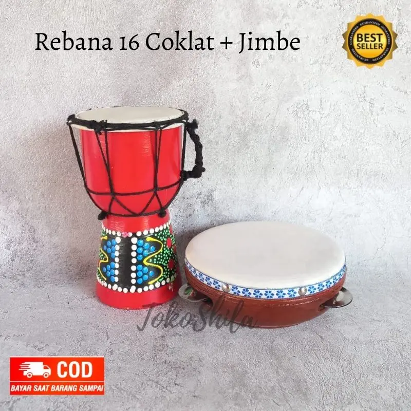 Alat Musik Rebana anak satu paket 1