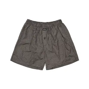 LOOKBACK Celana Boxer KOTAK 01 Pria Wanita Celana Pendek Model Kancing Saku