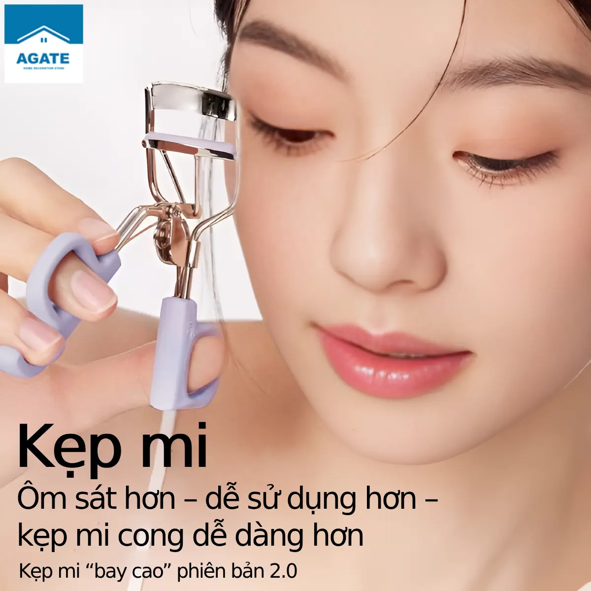 Ins Mới Máy Uốn Mi Di Động Sáng Tạo Dụng Cụ Thiết Kế Lông Mi Nữ Cô Gái Dụng Cụ Làm Đẹp