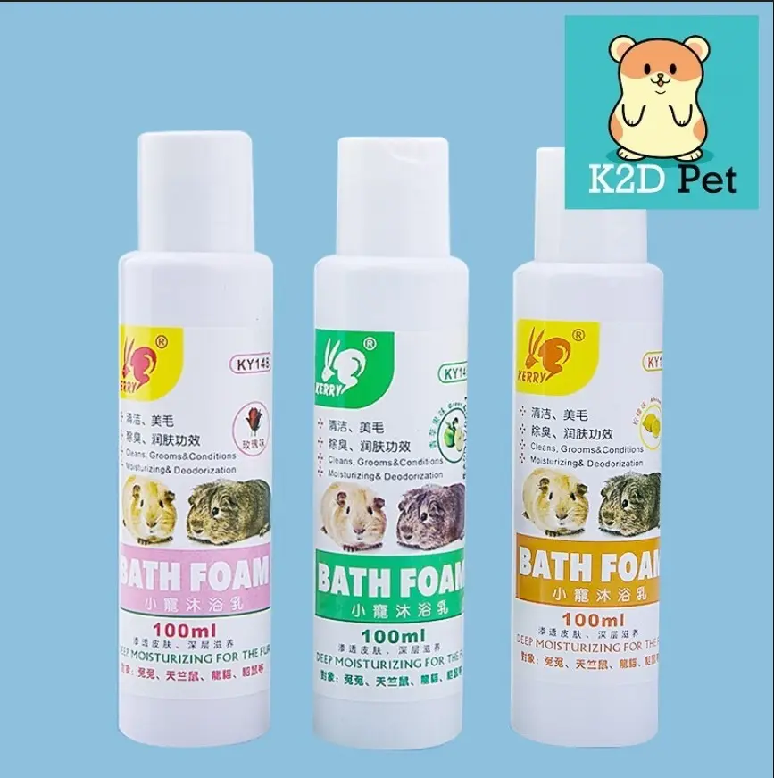 P18 sữa tắm cho hamster, Guinea Pig (bọ ú, chuột lang), thỏ, nhím, sóc, chinchilla