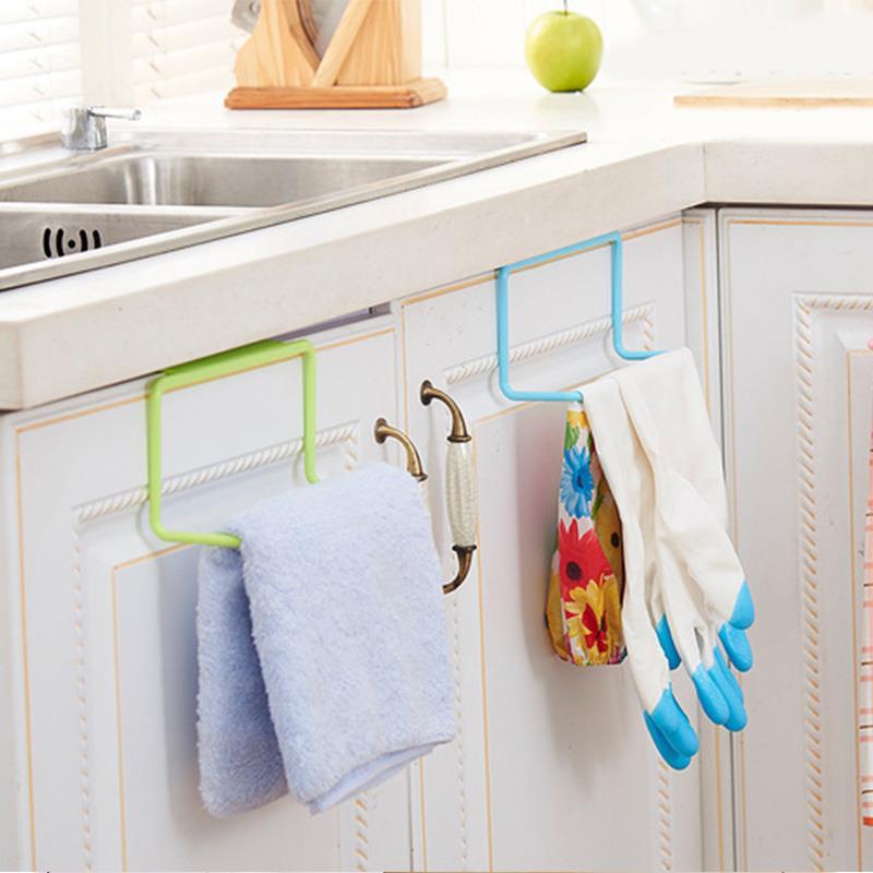 Product Introduction of 1Pcs Plastic Hanging Holder Multifunction Towel Rack Cupboard Cabinet Door Back Home Storage Organizer Kitchen Accessories 31
