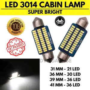 LAMPU LED 3014 SUPER BRIGHT 31/36/39/41 MM CABIN CANBUS KABIN MOBIL