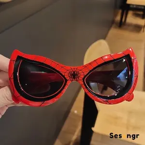 Kacamata Anak Spider-Man Baru Anti-Uv Naungan Fashion Kacamata Hitam Anak Kacamata Matahari Gaya Pribadi Kacamata Spiderman Anak Laki Laki-  An