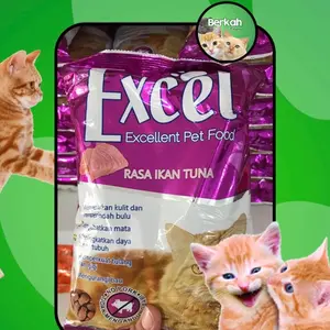 Exel makanan kucing kering adult fresh pack 500gram