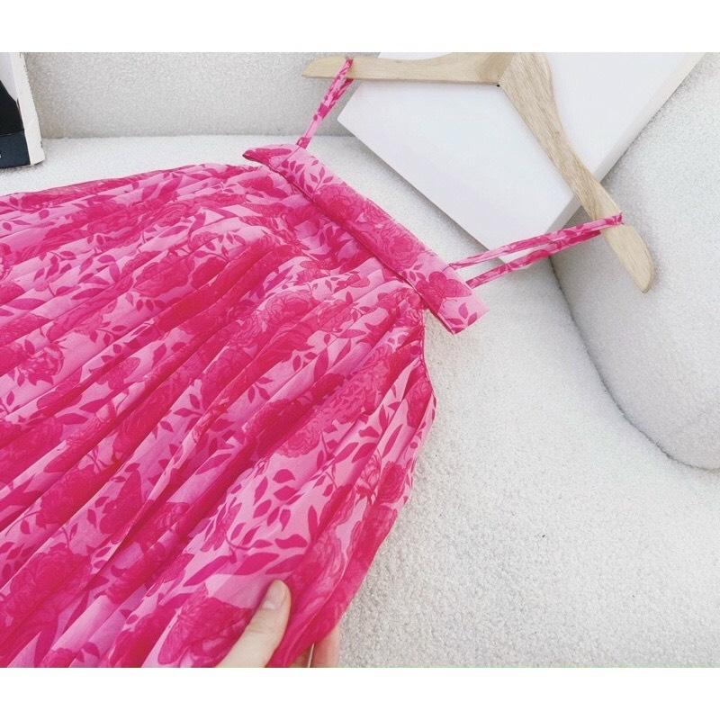 Đầm maxi loang hai màu đi biển 5