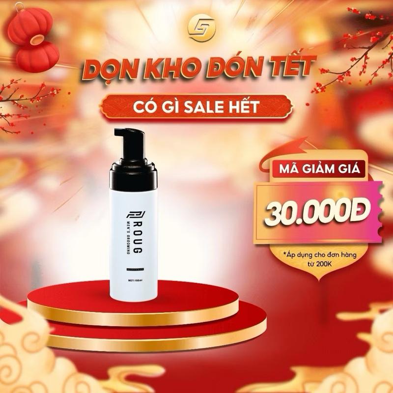 Bọt tạo kiểu Pre-styling Roug Men’s Grooming Sea Salt Mousse 150ml | Tạo Độ Phồng Cho Tóc - Giữ Nếp Tóc Xoăn - Cung Cấp Độ Ẩm & Dưỡng Chất - Tặng Lược Roug