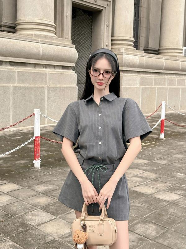 KIDO - Jumpsuit sơ mi tay ngắn ARIAN JUMPSUIT