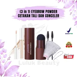 PROMO !!1 PAKET NGALIS 3 in 1 EYEBROW POWDER, CETAKAN alis TALI DAN CONCEALER