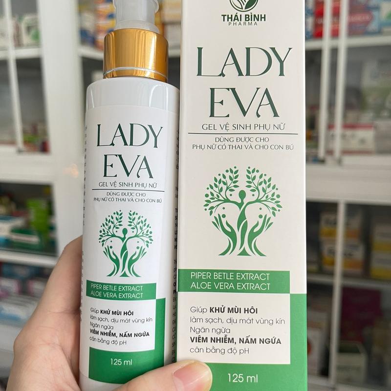 Gel vệ sinh phụ nữ LADY EVA 125ml - Giúp khử mùi hôi,     Ngăn mùi giúp thơm mát - Hỗ trợ quá trình viêm nấm. 1