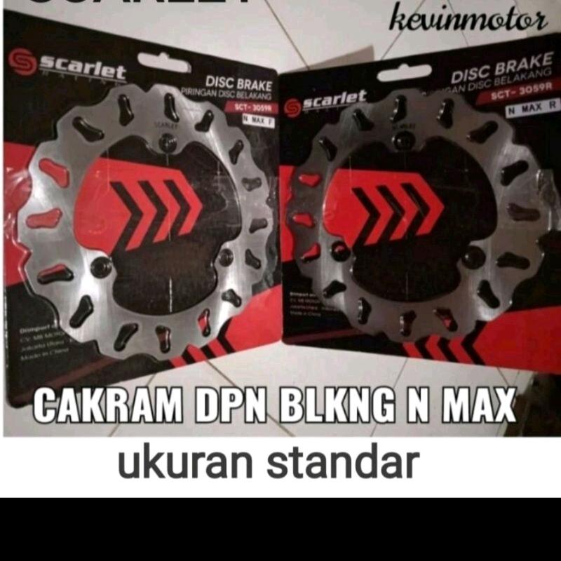N MAX AEROX OLD NEW PIRINGAN REM CAKRAM DISC BRAKE DPN BLKG ORIGINAL SCARLET N MAX OLD NEW AEROX LEXI UKURAN STANDAR VARIASI Motorcycle 1