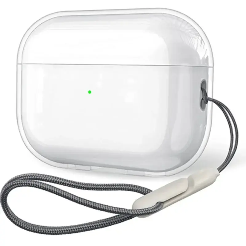 Clear Soft TPU Earphone Case with Lanyard Strap For Airpods Pro 2 2022 2nd Generation For Air For Pods 4 2024 3 2 1 3rd 4rd Gen projector  4k ultra hd speaker bluetooth bluetooth  earphone bluetooth  earphone