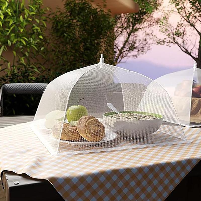 Food Cover, 6 Counts Reusable Foldable Mesh Food Tent, Collapsible Food Cover for Indoor & Outdoor Party Picnic BBQ, Summer Essentials 7