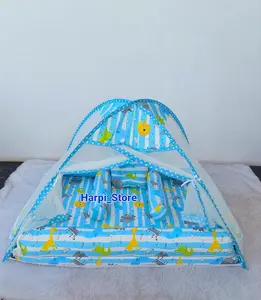 Kasur Bayi Kelambu Tenda New motif Line animal