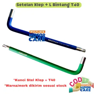 Kunci Setelan Stel Klep Panjang + T40 Kunci Stel Klep Motor Valve Wrench L