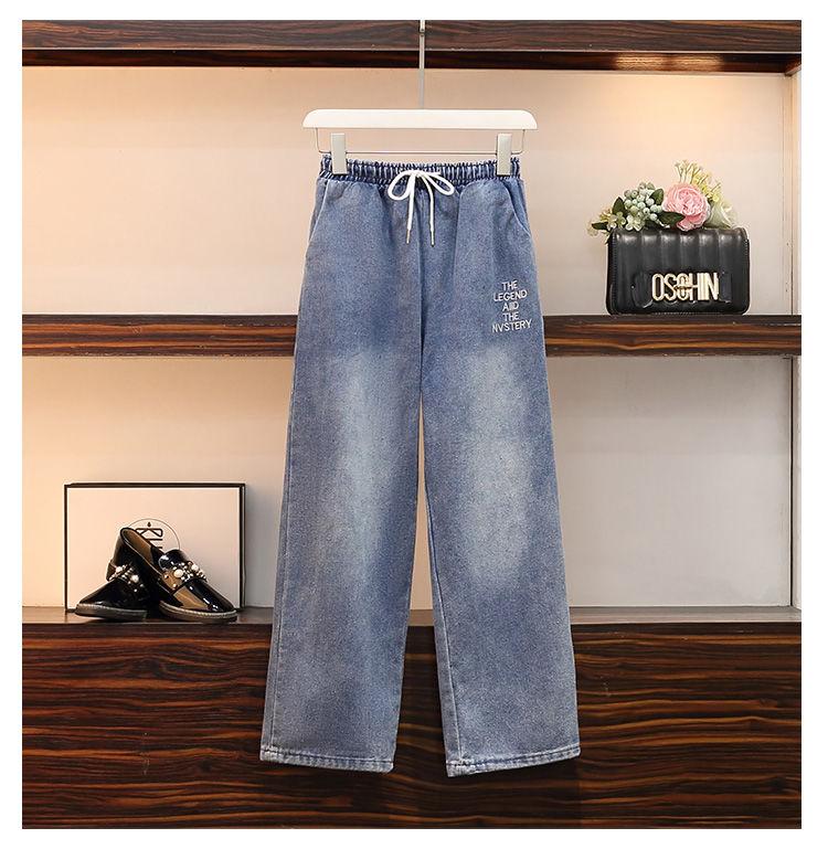 Product Introduction of Bộ Đồ Hai Mảnh Denim, Thời Trang Mùa Hè, Quần Dài Co Giãn, Áo Khoác Có Mũ Trùm Đầu, Ống Rộng Của Phụ Nữ, Phong Cách Hàn Quốc, Dáng Rộng Rãi Và Bó Sát, Thời Trang Women Top 14