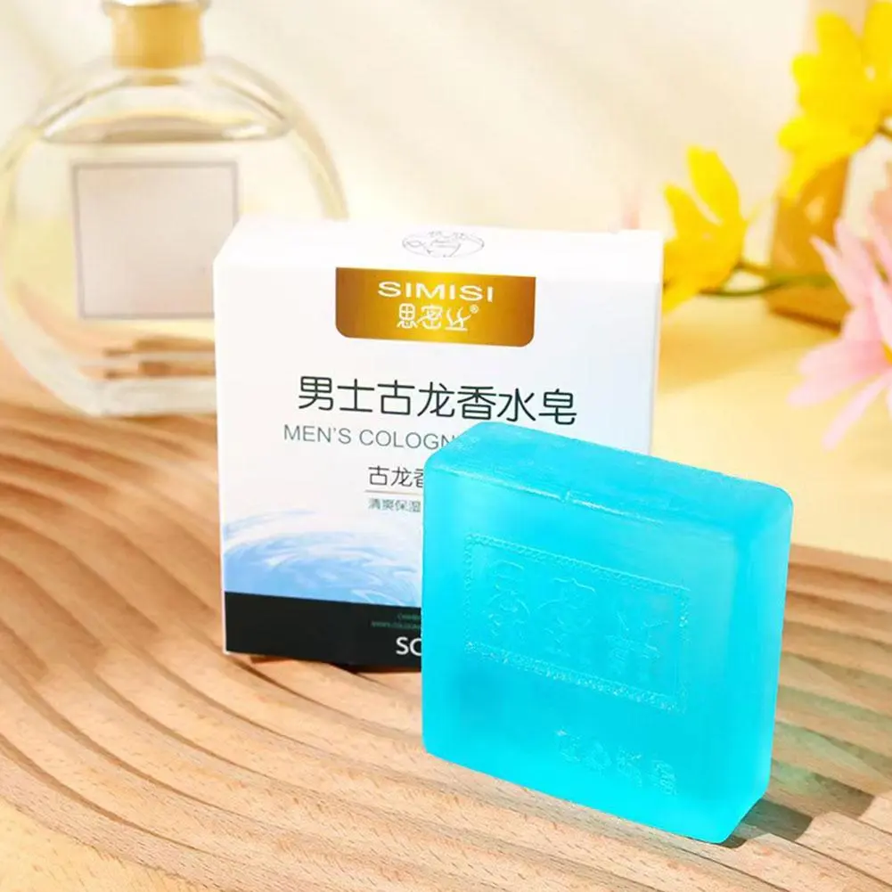 Oil Control Cologne Soap for Men Nourishing Essential Oil Hand Body Soap 80g F8R9