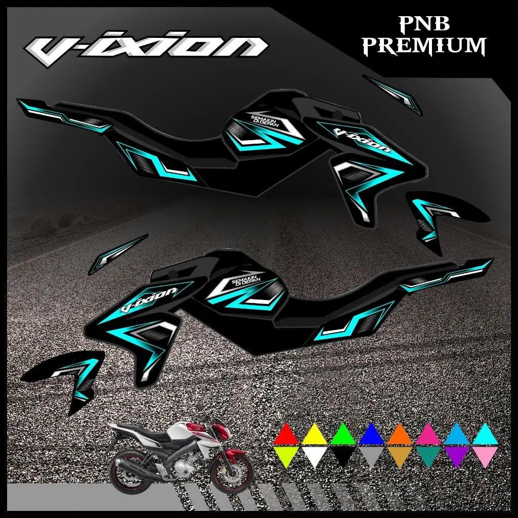 Striping Stiker Vixion Lightning NVL  motif racing pnb 02