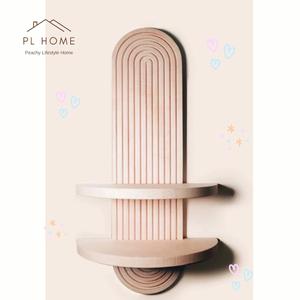 PL46 พร้อมส่ง ชั้นวางของติดผนัง วางของอเนกประสงค์ ต้นไม้  ทำจากไม้ยางพาราเกรดA สวยงาม แข็งแรง