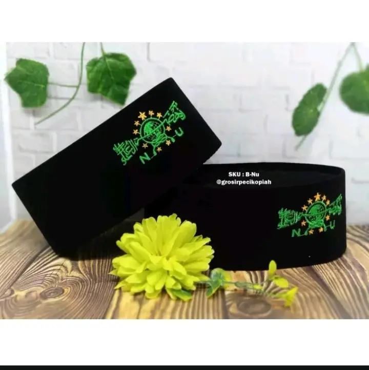 peci songkok nasional/kopiah beludru pakai DUS/peci anak dan dewasa Logo n.u 1