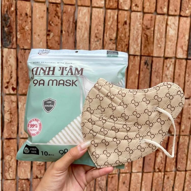  50-100 chiếc Khẩu trang 9A Anh Tâm 5 lớp chống nắng toàn diện che phủ rộng 48-95kg kháng khuẩn 