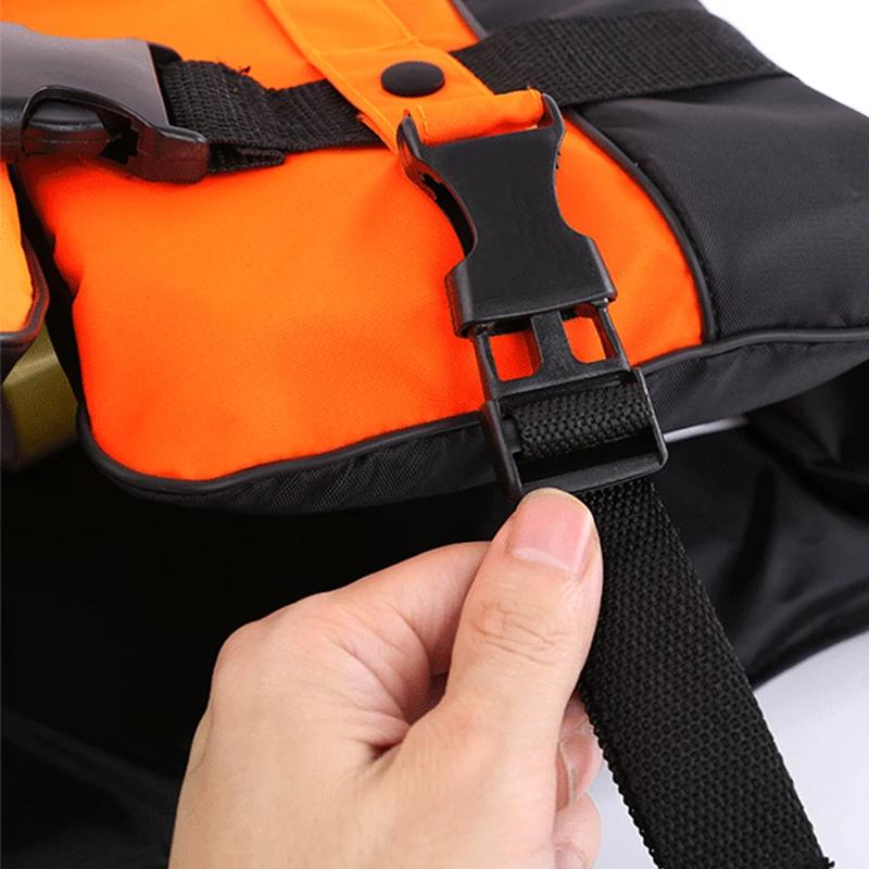 Product Introduction of Outdoor Adult  Swimming Life Jacket Adjustable Buoyancy Survival Suit Polyester Children Life Vest with Whistle 8