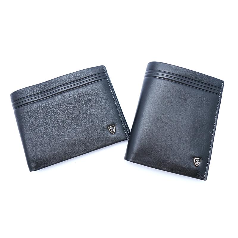Ví da nam , ví  da bò gấp gọn da Nappa cao cấp V13 Wallet Leather Nhiều Ngăn Chữ Nhật 1