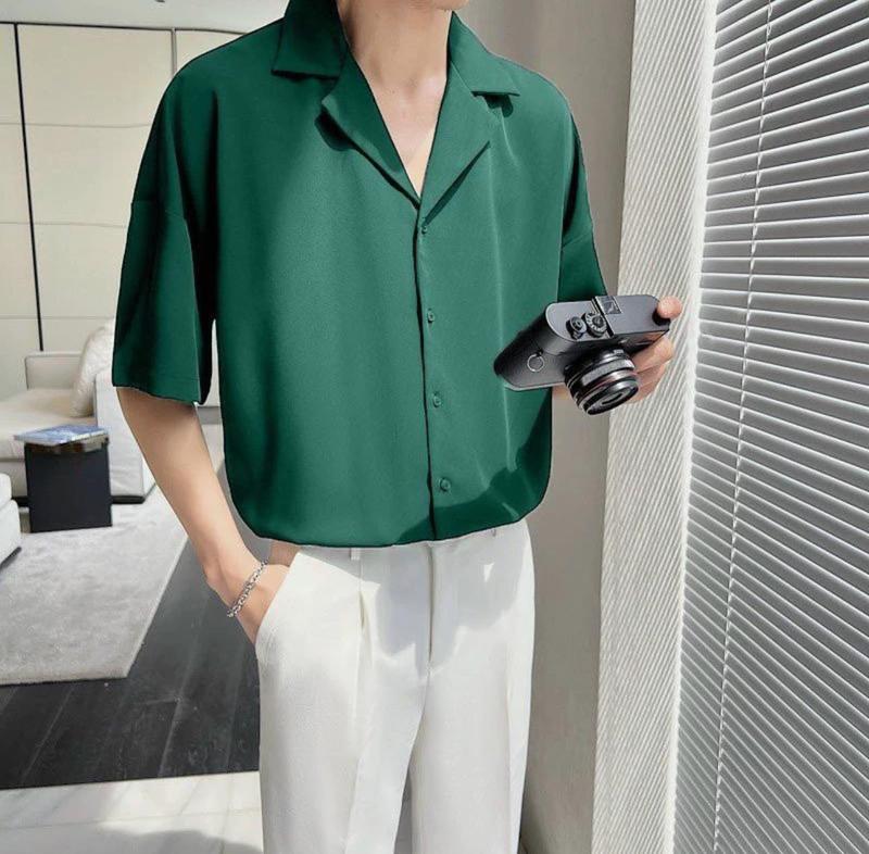 Product Introduction of Áo sơ mi cổ vest nam nữ form rộng vải đẹp unisex chất dày dặn thời trang cực chất 26