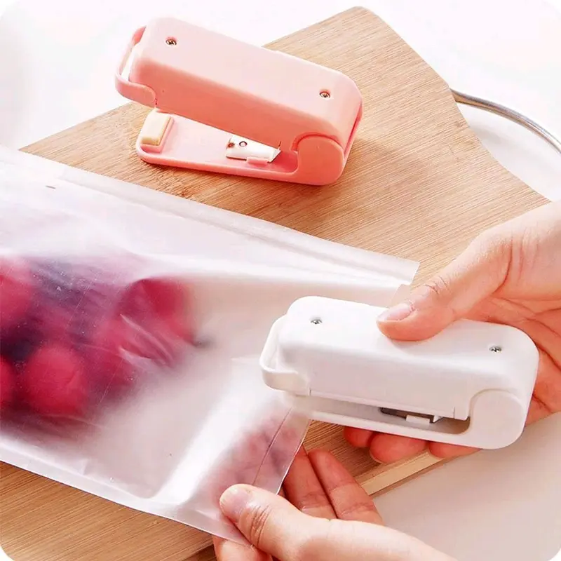 Alat Segel Perekat Press Hand Heat Sealer Bungkus Kantong Plastik Makanan Snack Cemilan Portable Mini 0