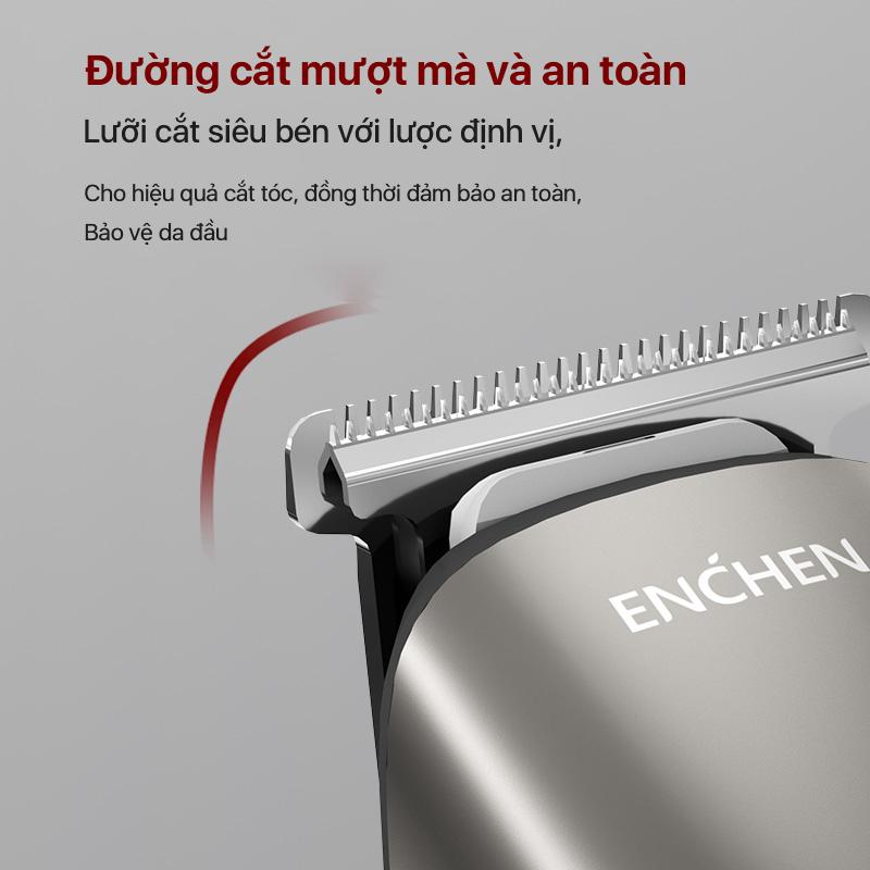 Product Introduction of Tông đơ cắt tóc Enchen Beardo 2 động cơ mạnh mẽ 8000 vòng, lưỡi thép không gỉ, tặng 4 cử lược tạo kiểu tóc - BH 6 tháng 9