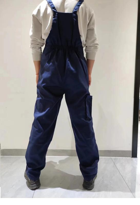 Product Introduction of Bib Overall For Men Women Work Clothes Fly Pockets Painter Coveralls Costume Jumpsuit Mechanic Repairman Uniform Strap Pants4xl 2