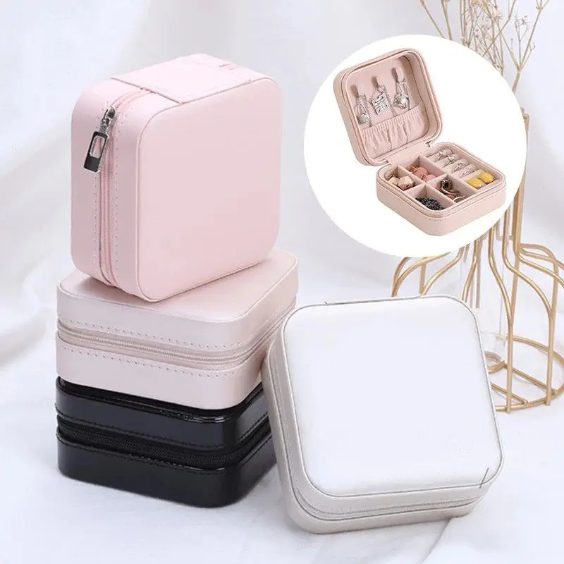KOTAK PERHIASAN / Kotak Cincin Kalung Tempat Penyimpanan Jewelry Box Case Anting Cincin Aksesoris Serbaguna 0
