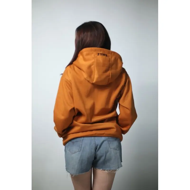 Jaket Hoodie Zipper Bordir Smile Distro Nyaman  Kerah Remaja Keren 2