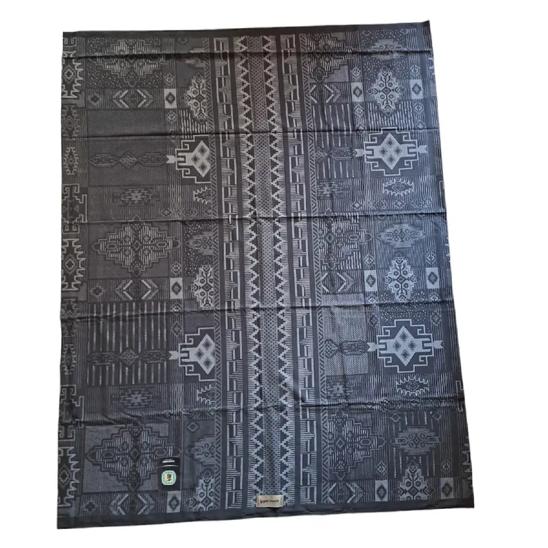 Sarung Gajah Duduk Kembang Warna Hitam Bahan Rayon Motif 8
