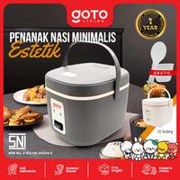 Gambar Goto [COD] Gohan Rice Cooker Penanak Nasi Magic Com Low Watt Anti Lengket 1L - DARK GREY dari Goto Living Kota Tangerang 1 Tokopedia