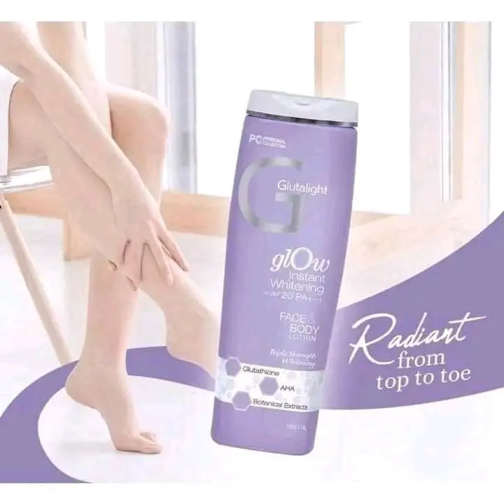 GLUTALIGHT Glow Instant Whitening with SPF20 PA+++ Face & Body Lotion 180mL Skin Repair Hydrating Body Moisturizer - TikTok Shop Philippines GLUTALIGHT Glow Instant Whitening with SPF20 PA+++ Face & Body Lotion 180mL Skin Repair Hydrating Body Moisturizer - TikTok Shop Philippines