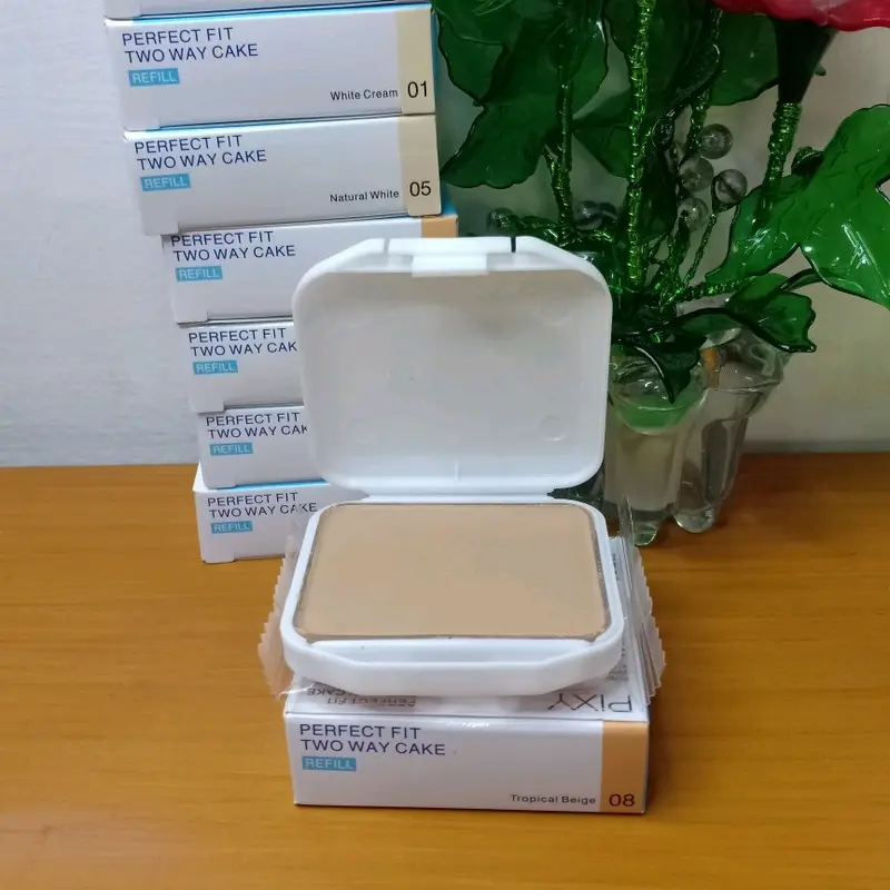 (12Pcs) Bedak Refill Pixy Two Way Cake Perfect Fit Powder 2